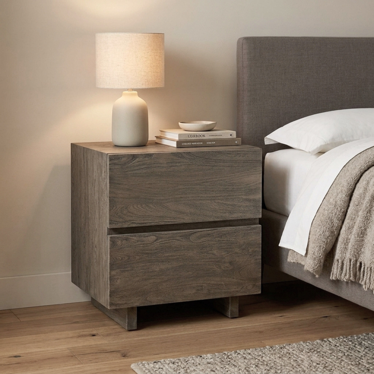 LH24NS - Solid Acacia Night Stand