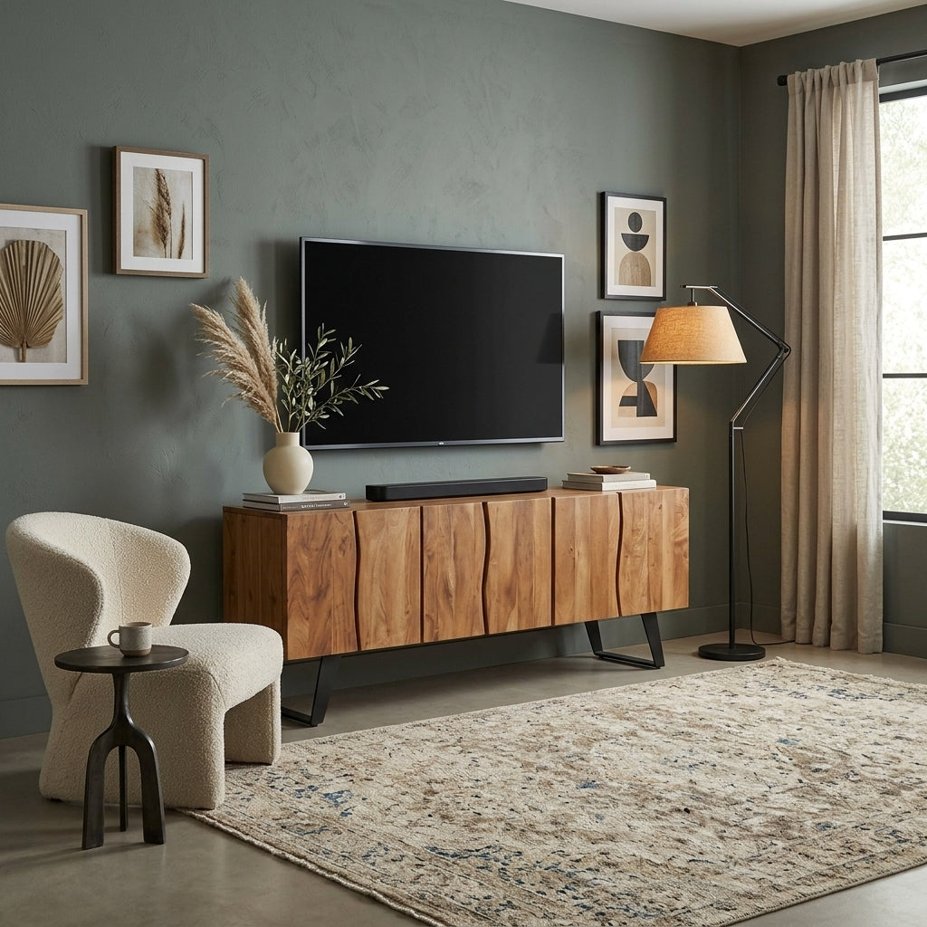 LH247 - Solid Acacia TV Stand