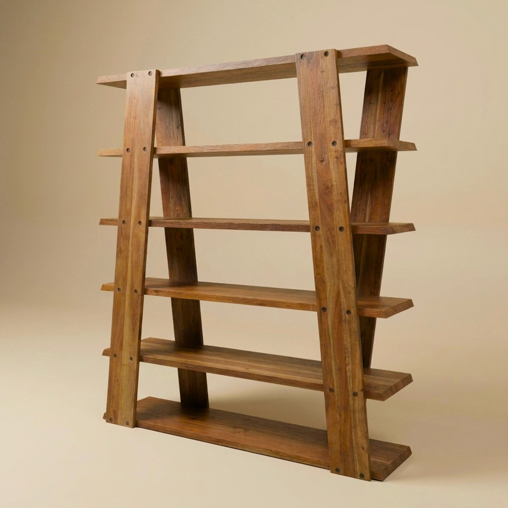 LH32 - Solid Acacia Display & Bookshelf