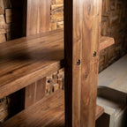 LH32 - Solid Acacia Display & Bookshelf