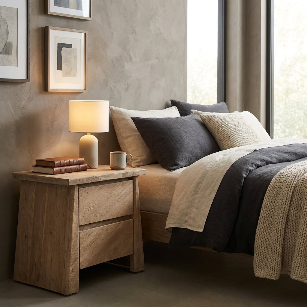 LH39 - Solid Acacia Night Stand