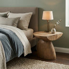 LH85 - Solid Acacia Mushroom Style Side Table