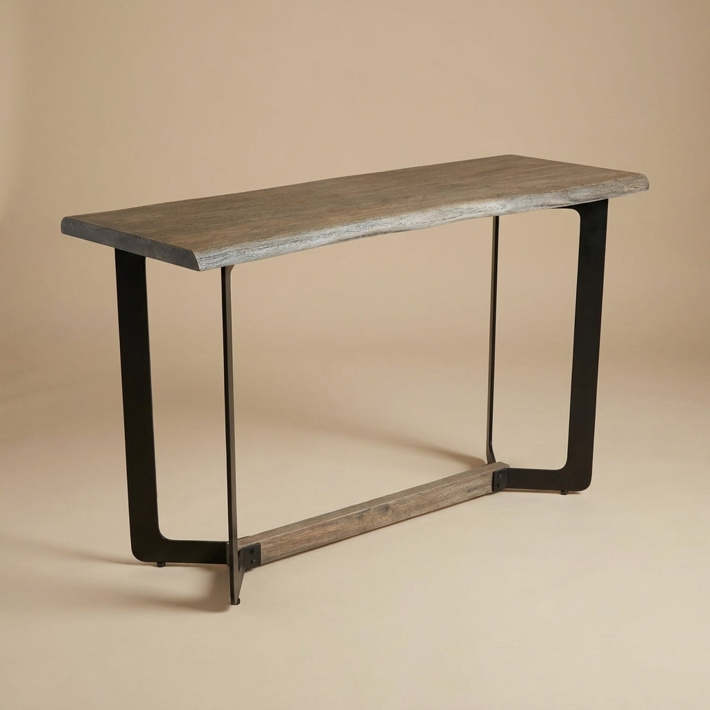 W033G - Solid Acacia Live Edge Console Table