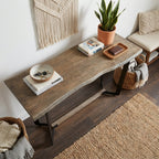 W033G - Solid Acacia Live Edge Console Table