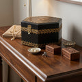 WB4 - Ornate Black Wooden Box