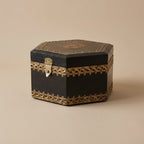 WB4 - Ornate Black Wooden Box