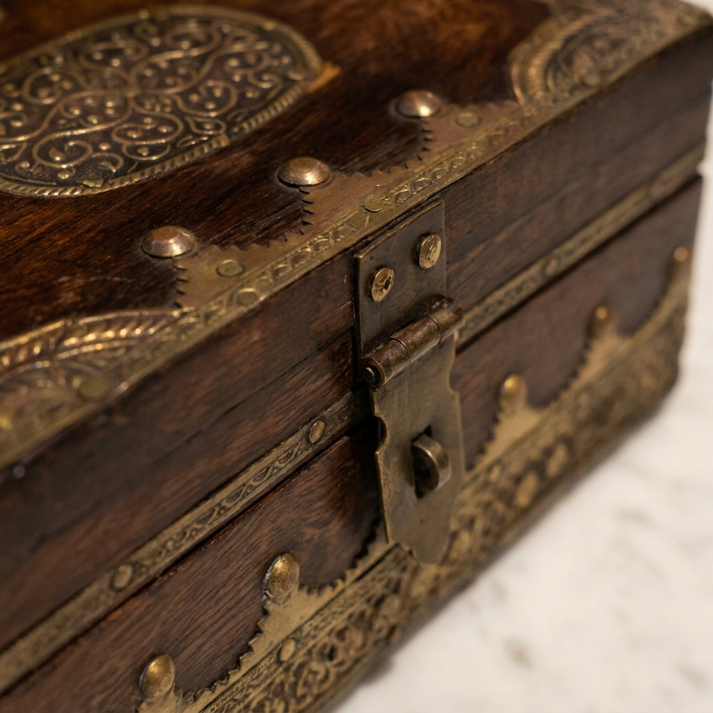 WB3 - Ornate Wooden Keepsake Chest