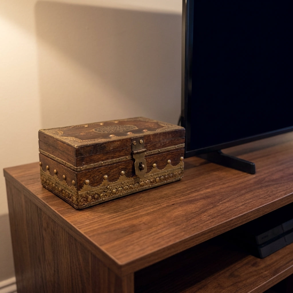 WB3 - Ornate Wooden Keepsake Chest