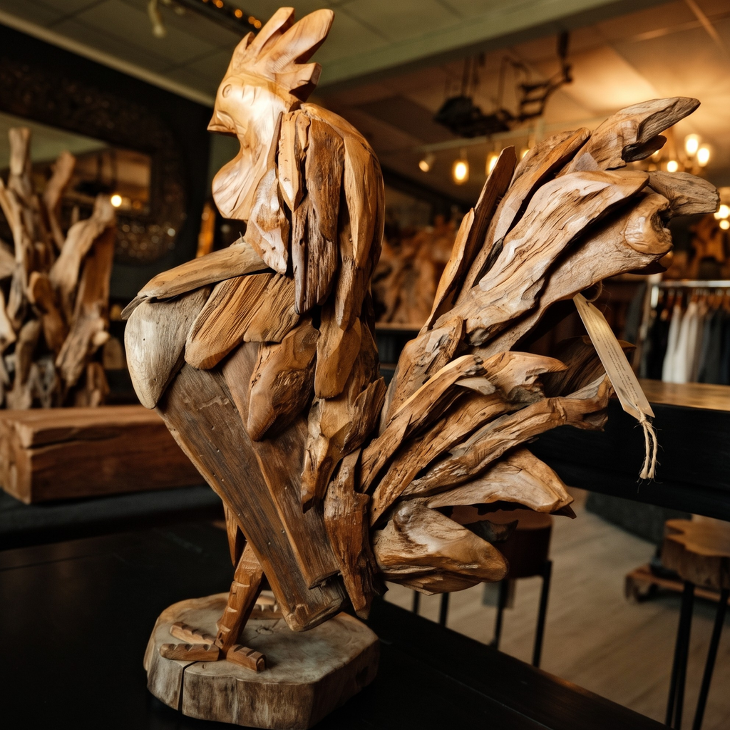S29 - Sculpture Roaster Teak Root