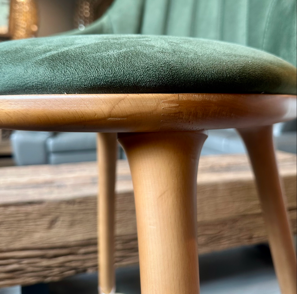CH09 - Olive Green Upholstered Bar Stool