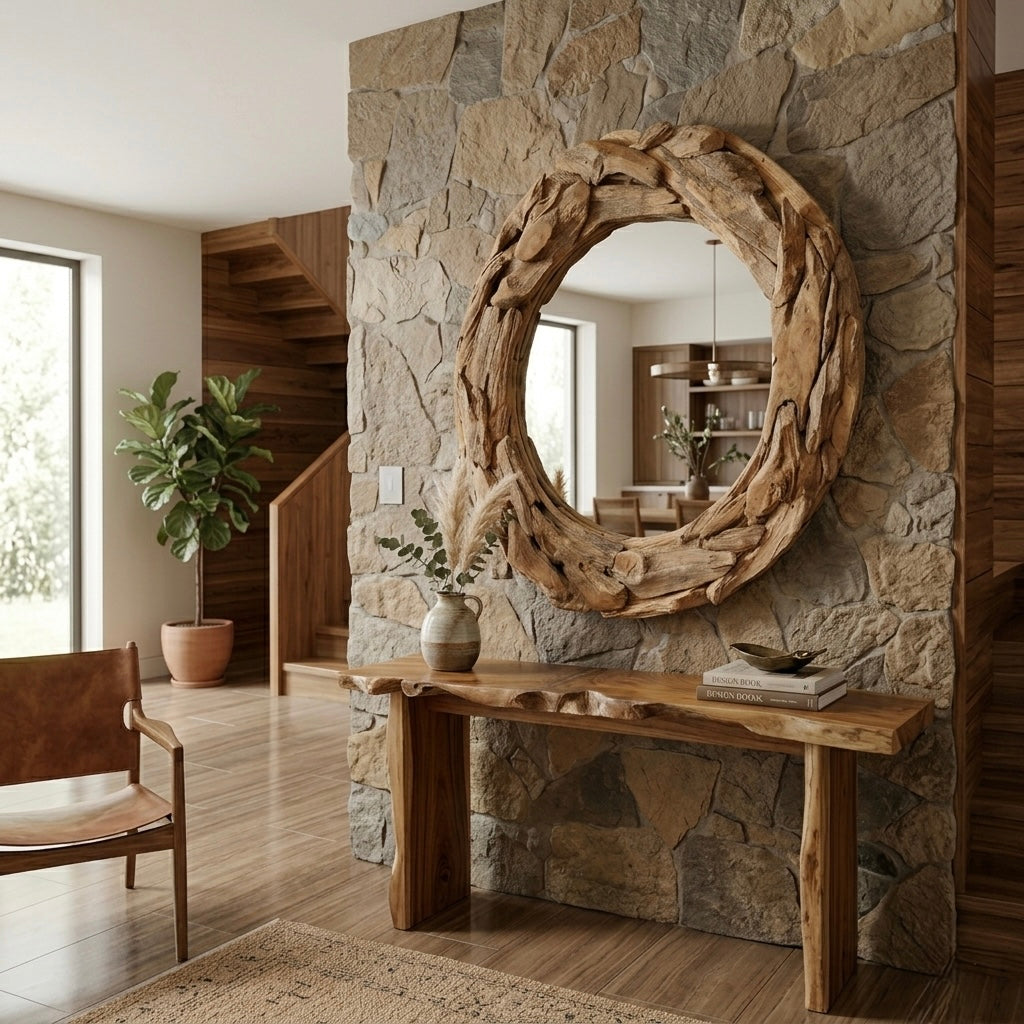 WS027 - Teak Root - Mirror 48_x48_