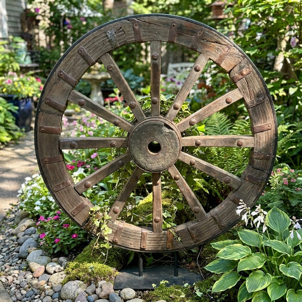 UF30 - Antique Cart Wheel
