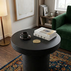 W002 - Solid Acacia Carved Side Table