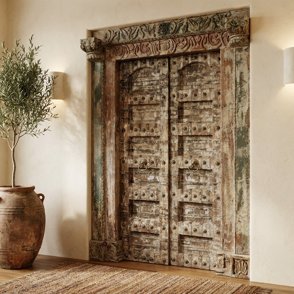 WD16 - Antique Door Hand Carved