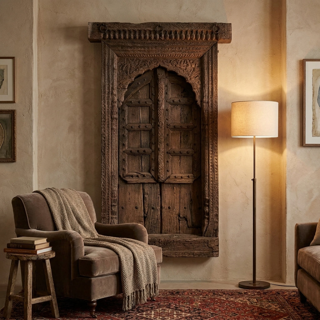 WD52 - Antique Carved Window