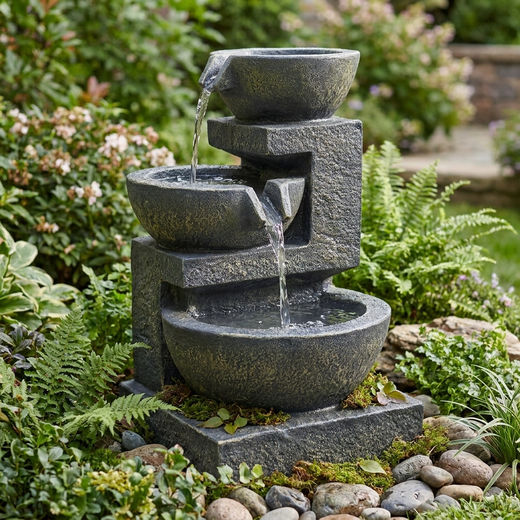 WF1 - Water Fountain 3 Bowls with Led