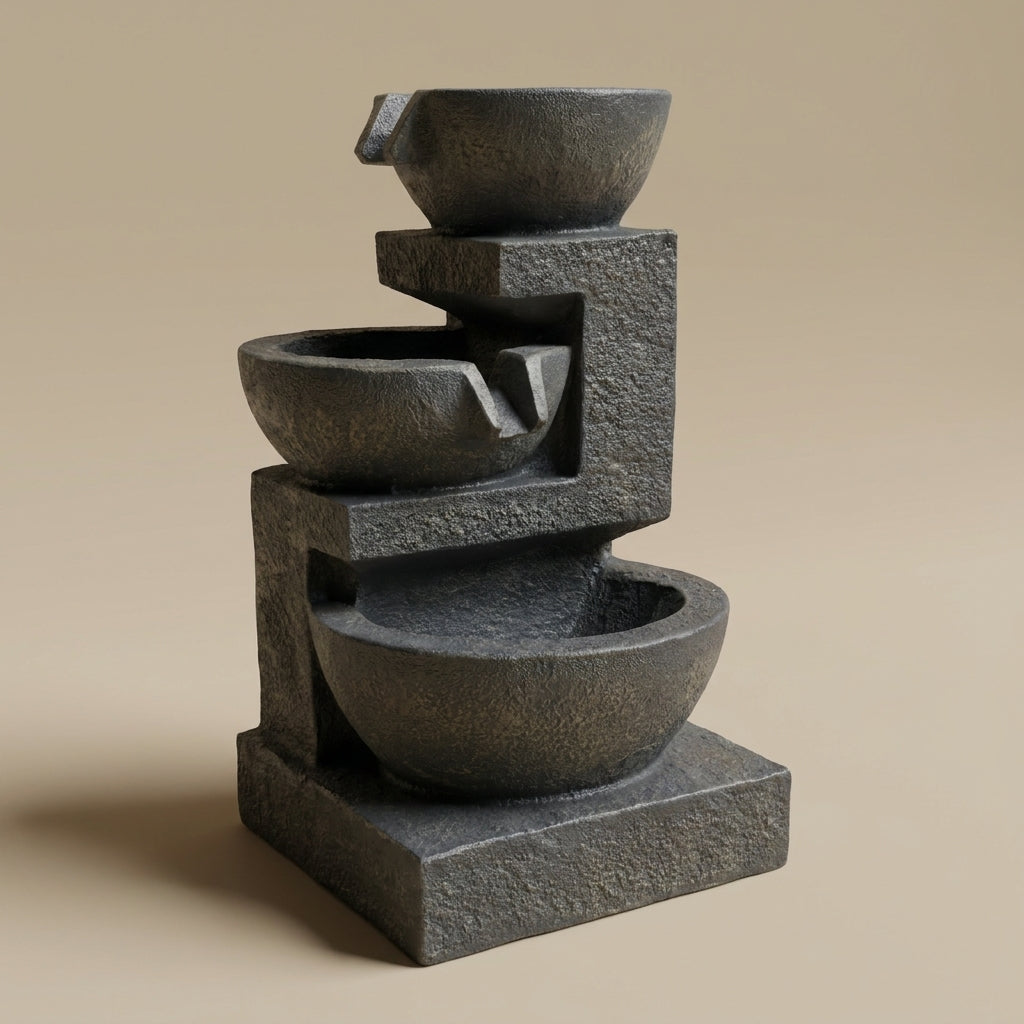 WF1 - Water Fountain 3 Bowls with Led