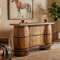 BC16 - Reclaimed Wood Drum Style Bar