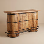 BC16 - Reclaimed Wood Drum Style Bar