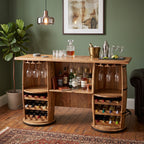 BC16 - Reclaimed Wood Drum Style Bar