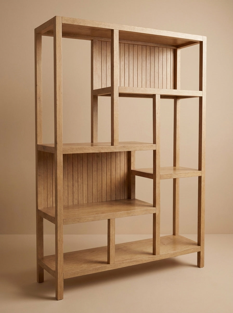WS06 - Solid Wood Display & Bookshelf