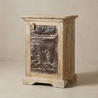WS072 - Reclaimed Wood Antique Tile Night Stand