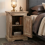 WS072 - Reclaimed Wood Antique Tile Night Stand