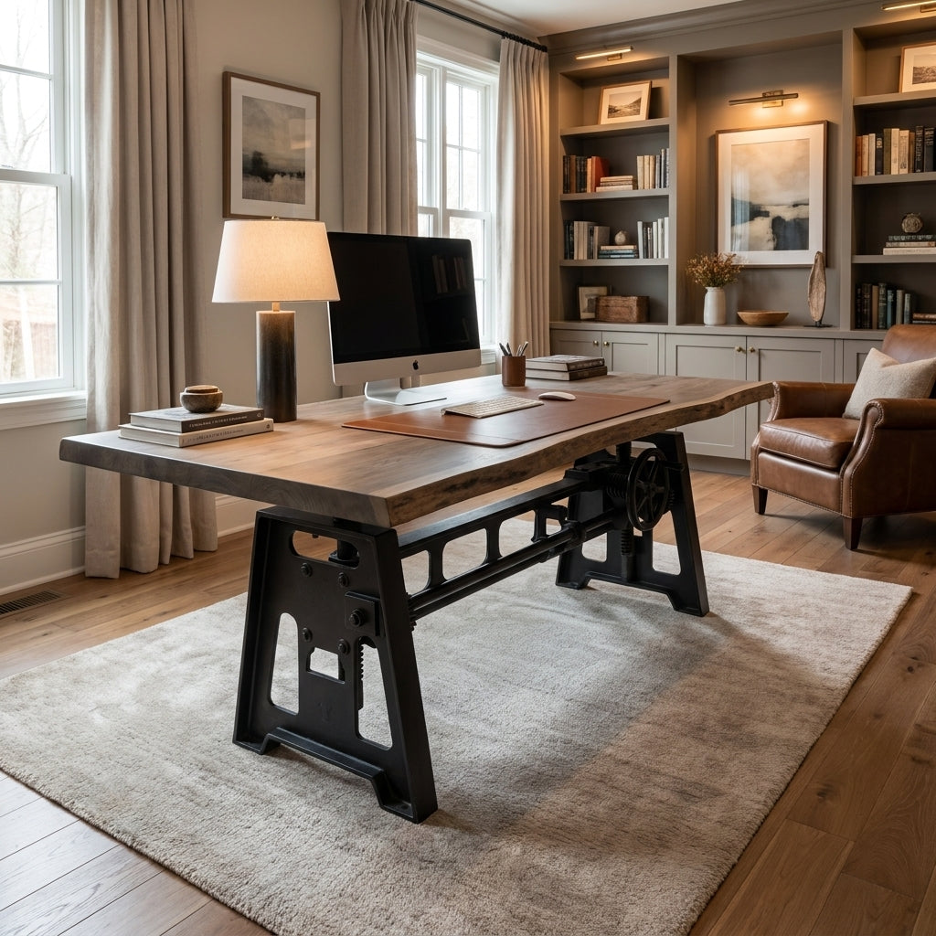 WS08 - Solid Live Edge Desk