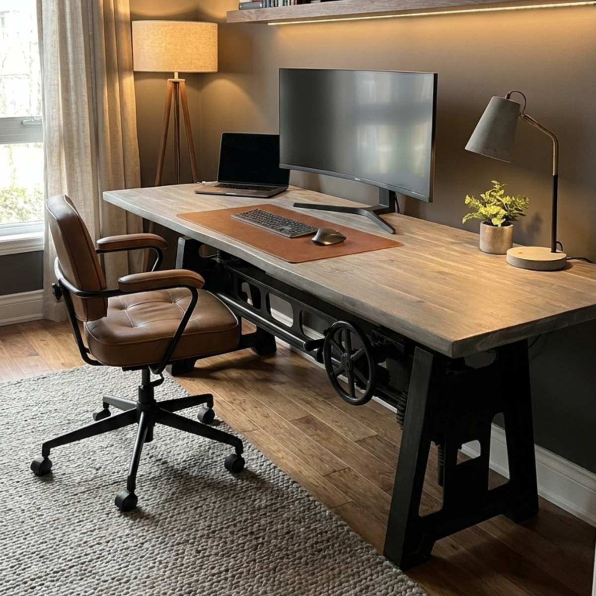 WS08 - Solid Live Edge Desk