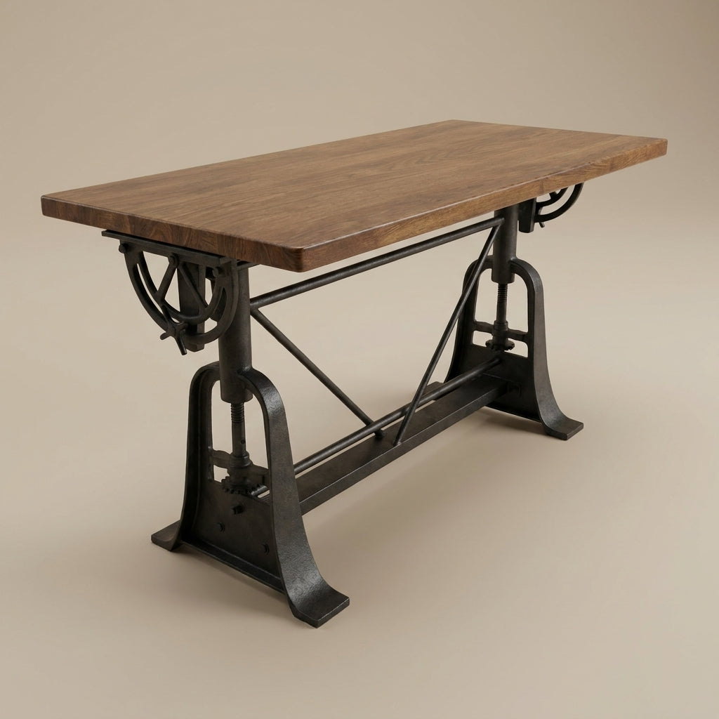 WS09 - Solid Wood Top Desk