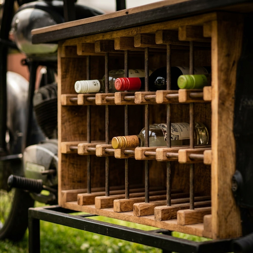 BC03 - 1972 Rajdoot Motorcycle Wine Rack & Bar
