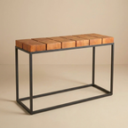 WS1107 - Solid Acacia Block Console Table