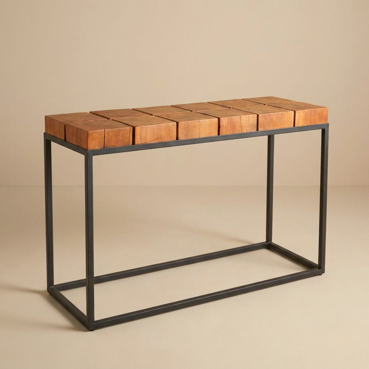 WS1107 - Solid Acacia Block Console Table
