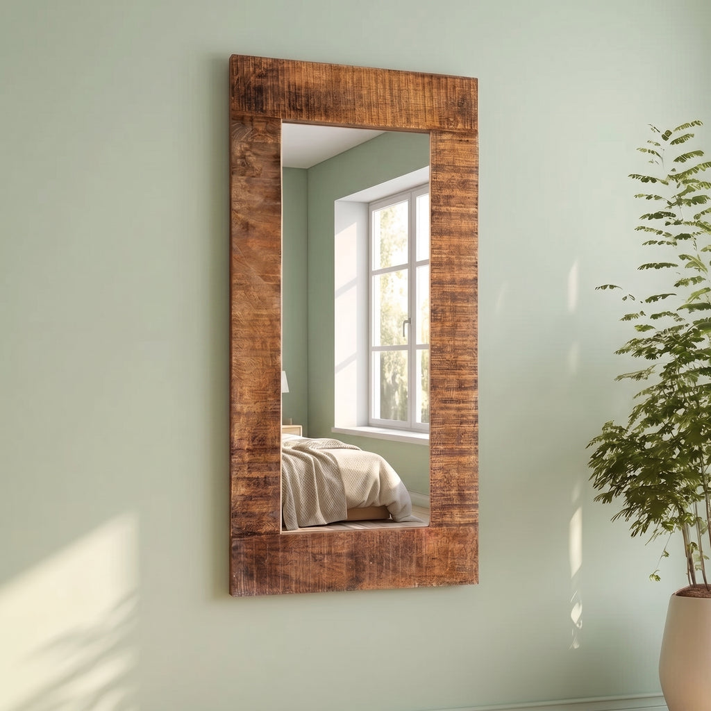 WS112 - Solid Wood Framed Mirror 48_x20_