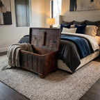 WS117 - Reclaimed Wood Metal Fitted Storage Chest