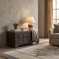 WS117 - Reclaimed Wood Metal Fitted Storage Chest