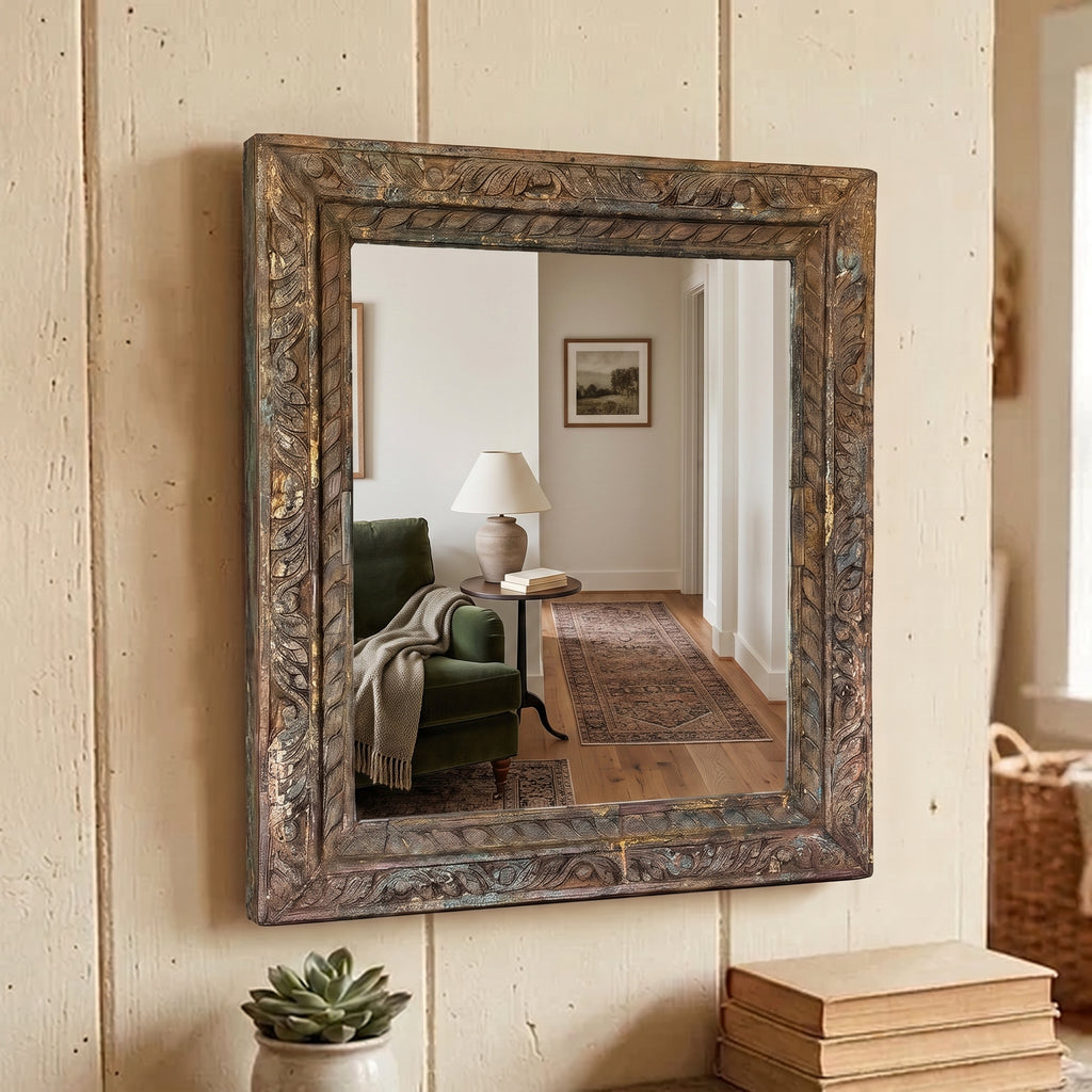 WS12M - Reclaimed Wood Painted Mirror 27_x24_