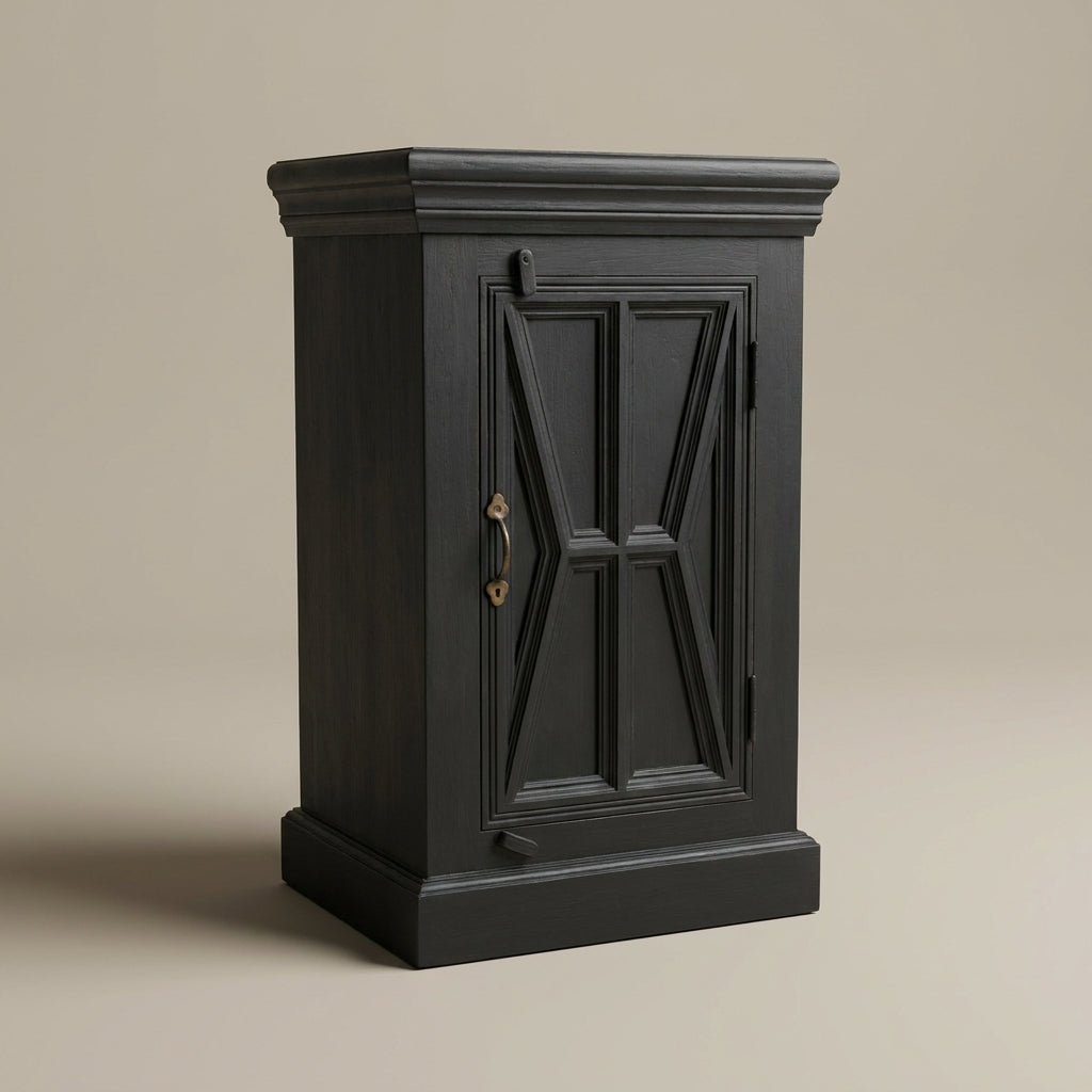 WS12NS - Solid Wood Panel Fitted Night Stand