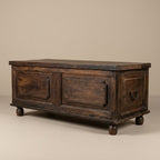 WS121 - Reclaimed Wood Antique Panel Fitted Storage Chest/Bench