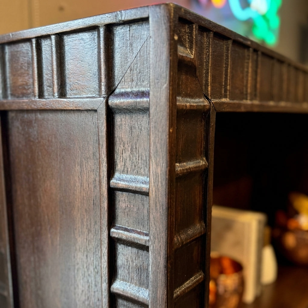 WS126 - Sheesham Bookshelf on metal legs