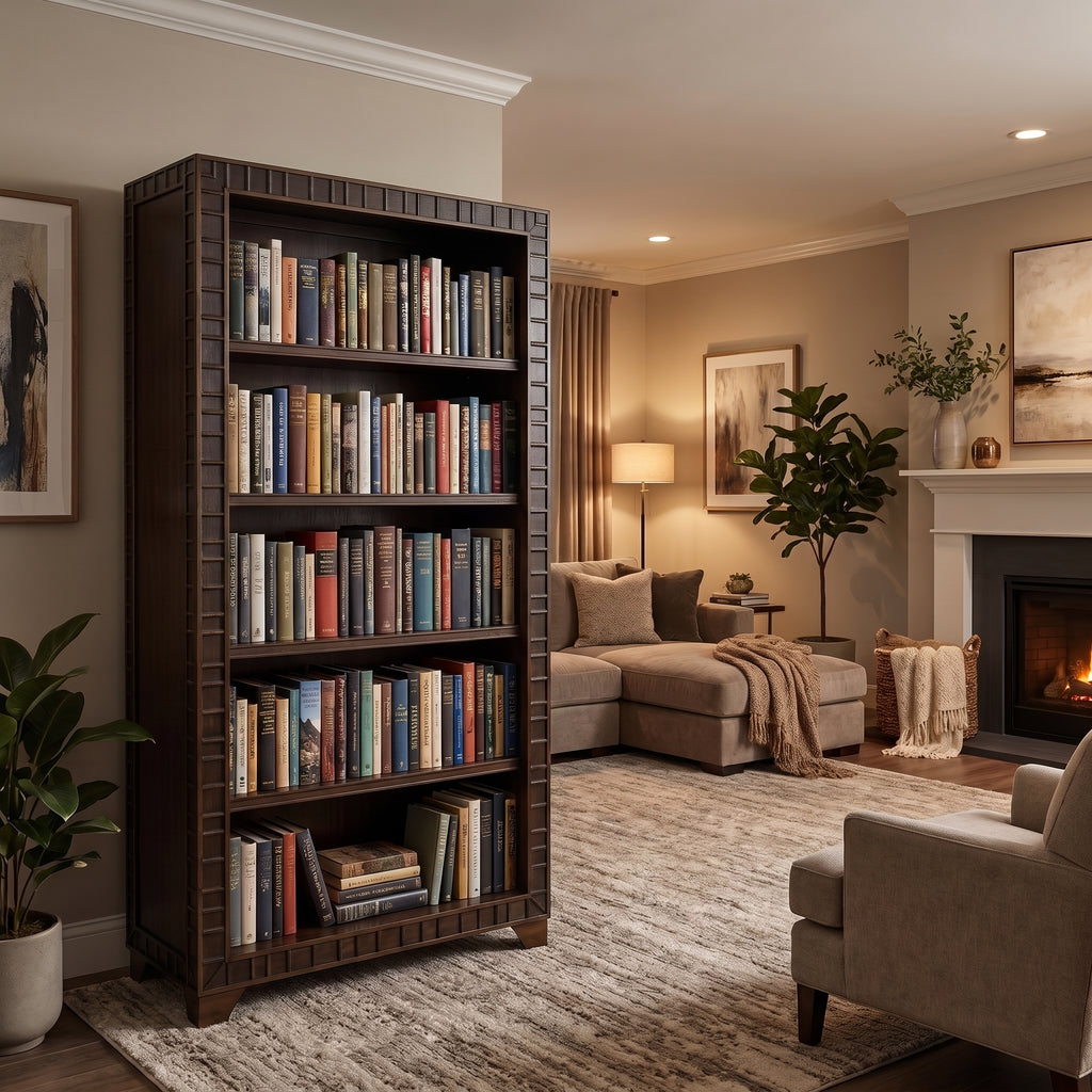 WS126 - Sheesham Bookshelf on metal legs