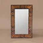 WS137 - Carved Wood Framed Mirror 43.25_x 27.5_