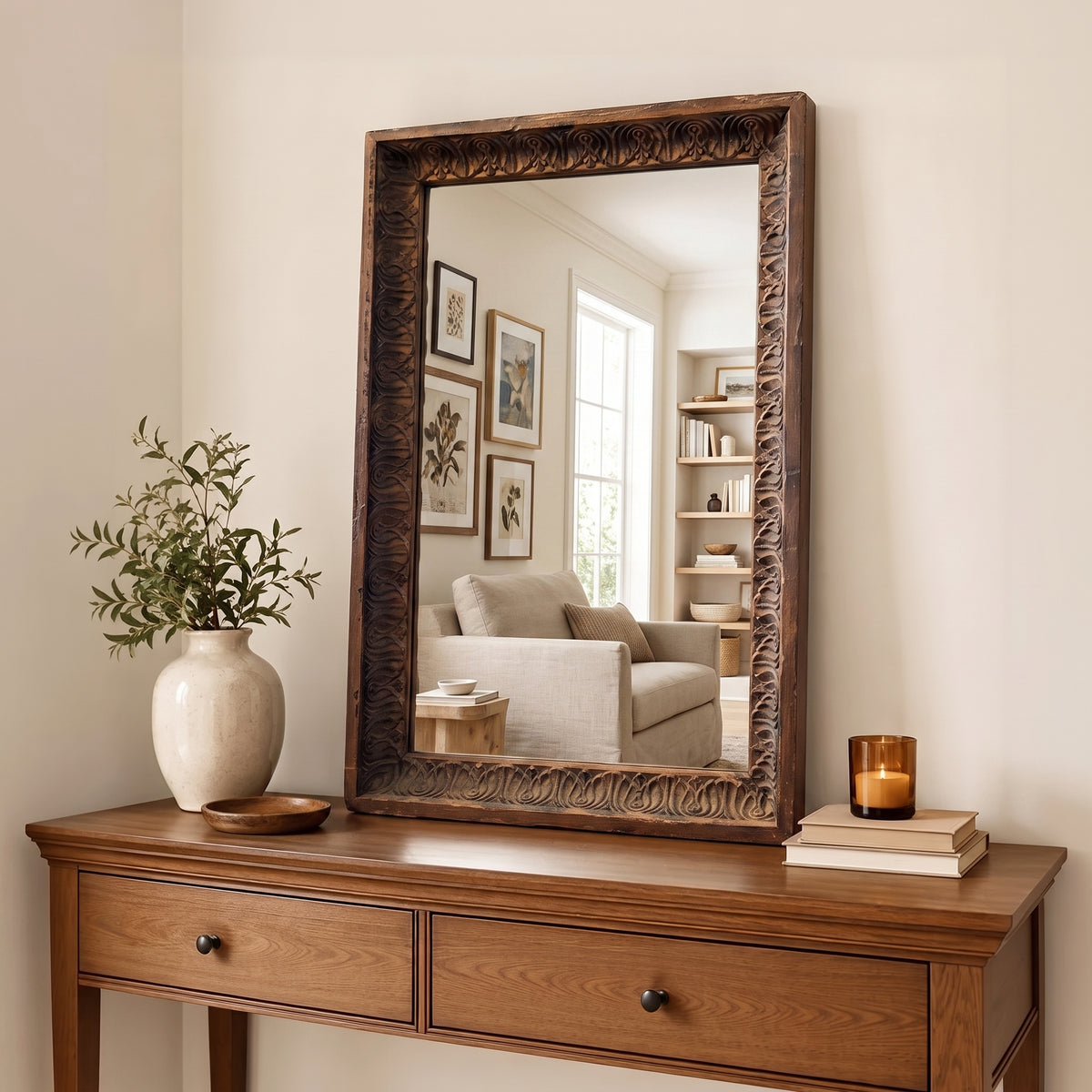 WS18M - Carved Framed Mirror 36_x24_