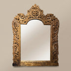 WS197 - Solid Wood Hand-Carved Framed Mirror 49_x36_