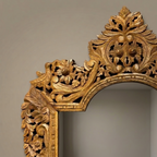 WS197 - Solid Wood Hand-Carved Framed Mirror 49_x36_