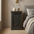 WS22 - Solid Wood Black Night Stand