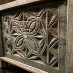 WS23 - Reclaimed Wood Carved Front Chest