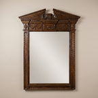 WS233 - Ornate Carved Wood Statement Mirror 69_x56_