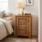 WS279 - Solid Wood Louvered Style Night Stand