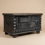 WS31C - Reclaimed Wood Carved Fitted Storage Chest